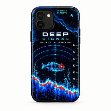 Sonar Fishing Phone Case - Deep Signal Night Angler Gift