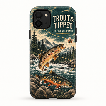 Trout Fly Fishing Phone Case - Trout and Tippet Angler Gift