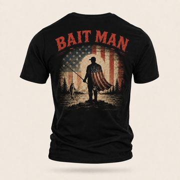 Bait Man Vintage American Angler Shirt – Fishing T-Shirt