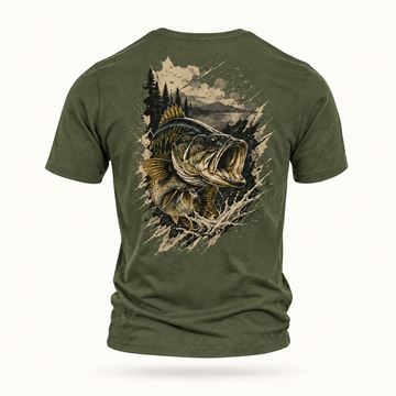 Big Mouth Largemouth Bass Shirt – Vintage Fishing Graphic T-Shirt, long sleeves and hoodie