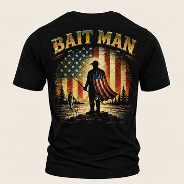 Bait Man Vintage American Angler Shirt – Fishing T-Shirt V2