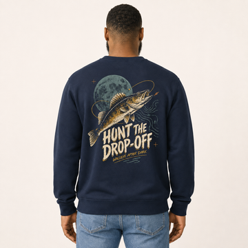 Hunt the drop-off walleye fishing after dark Unisex hoodie and sweatshirt