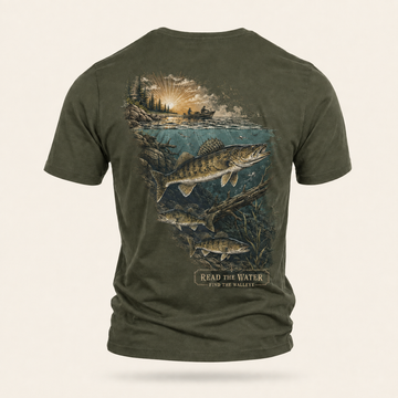Read the water, find the walleye - Fishing Unisex T-shirt