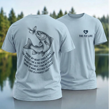 The Fly Life Trout Fly Fishing T-Shirt – Angler Graphic Tee