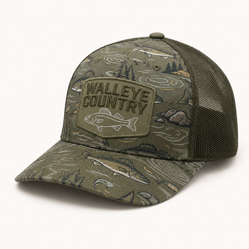 Walleye Country Heritage Fishing Trucker Cap