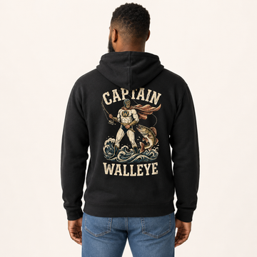 Captain Walleye - funny fishing Unisex hoodie and sweatshirt